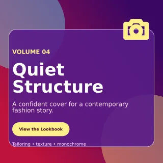 Glass Fashion Lookbook Square Post — editable purple beauty and fashion template, instagram post