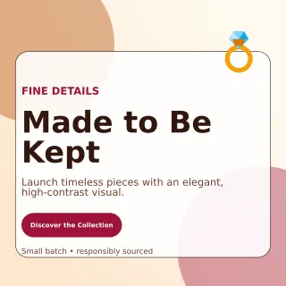 Glass Jewelry Collection Square Post — editable white beauty and fashion template, instagram post