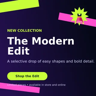 Kinetic Fashion Boutique Square Post — editable black beauty and fashion template, instagram post