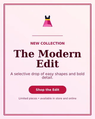 Luxe Fashion Boutique Portrait Post — editable white beauty and fashion template, instagram portrait
