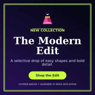 Luxe Fashion Boutique Square Post — editable black beauty and fashion template, instagram post