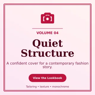 Luxe Fashion Lookbook Square Post — editable white beauty and fashion template, instagram post
