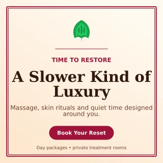 Luxe Spa Retreat Square Post — editable white beauty and fashion template, instagram post
