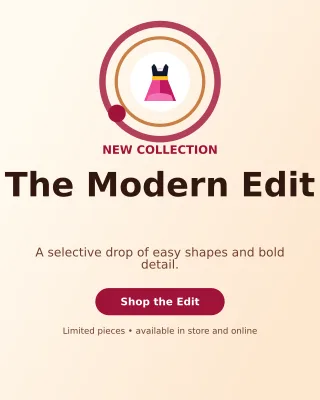 Orbit Fashion Boutique Portrait Post — editable white beauty and fashion template, instagram portrait