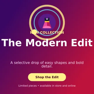 Orbit Fashion Boutique Square Post — editable purple beauty and fashion template, instagram post