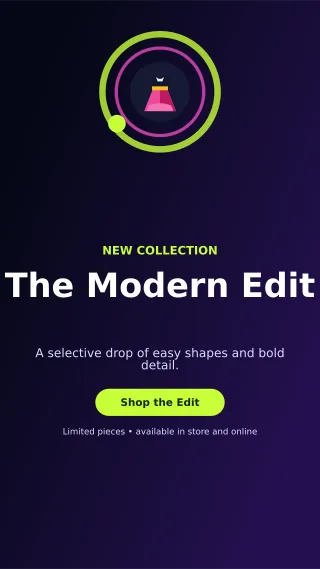 Orbit Fashion Boutique Story — editable black beauty and fashion template, story / reel
