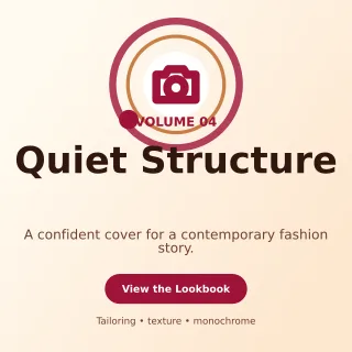 Orbit Fashion Lookbook Square Post — editable white beauty and fashion template, instagram post