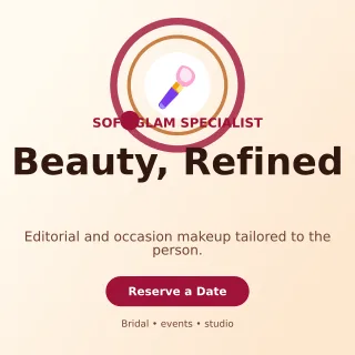 Orbit Makeup Artist Square Post — editable white beauty and fashion template, instagram post