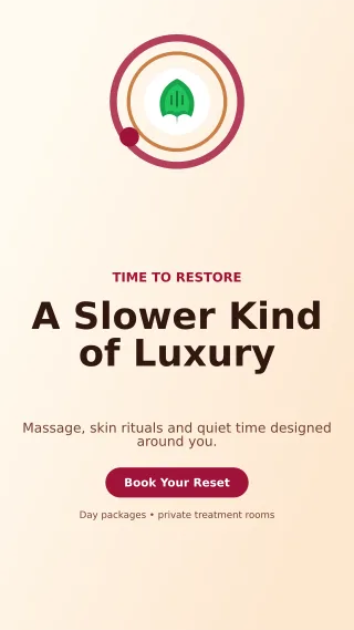 Orbit Spa Retreat Story — editable white beauty and fashion template, story / reel