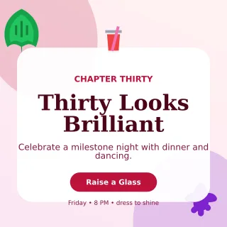 Botanical 30th Birthday Square Post — editable white celebration template, instagram post