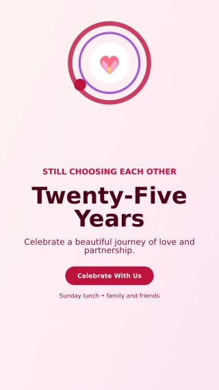 Orbit Anniversary Celebration Story — editable white celebration template, story / reel