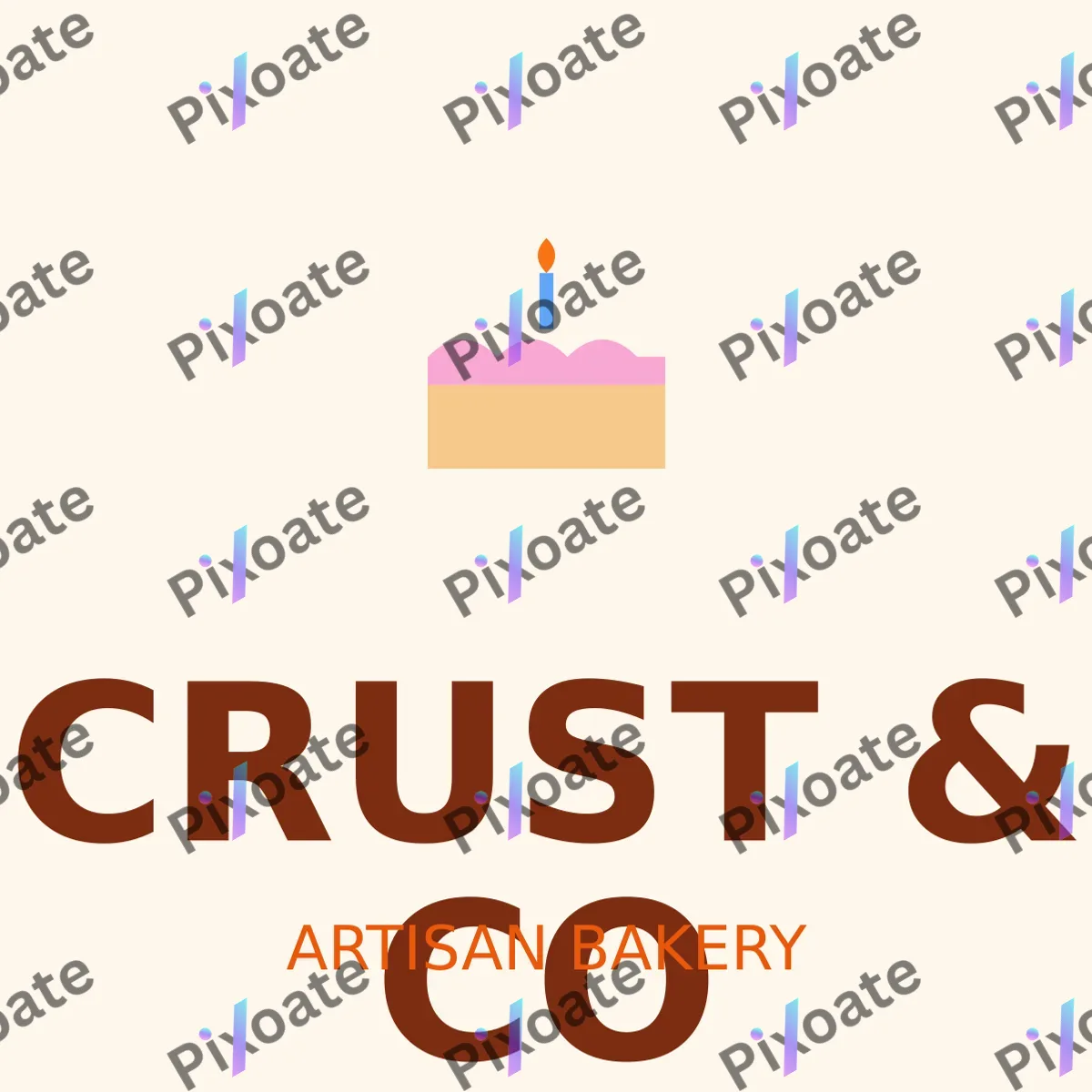 Artisan Bakery Logo Artisan Bakery Logo — editable white branding template, logo / badge