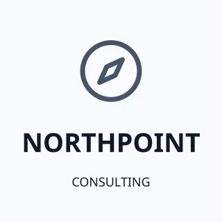 Consulting Firm Logo — editable white branding template, logo / badge