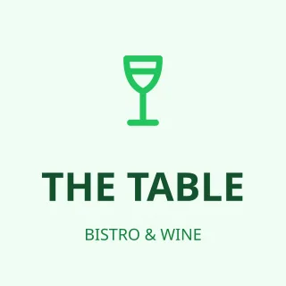 Corner Bistro Logo — editable white branding template, logo / badge