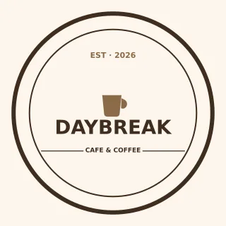 Cozy Cafe Logo Cozy Cafe Logo — editable white branding template, logo / badge