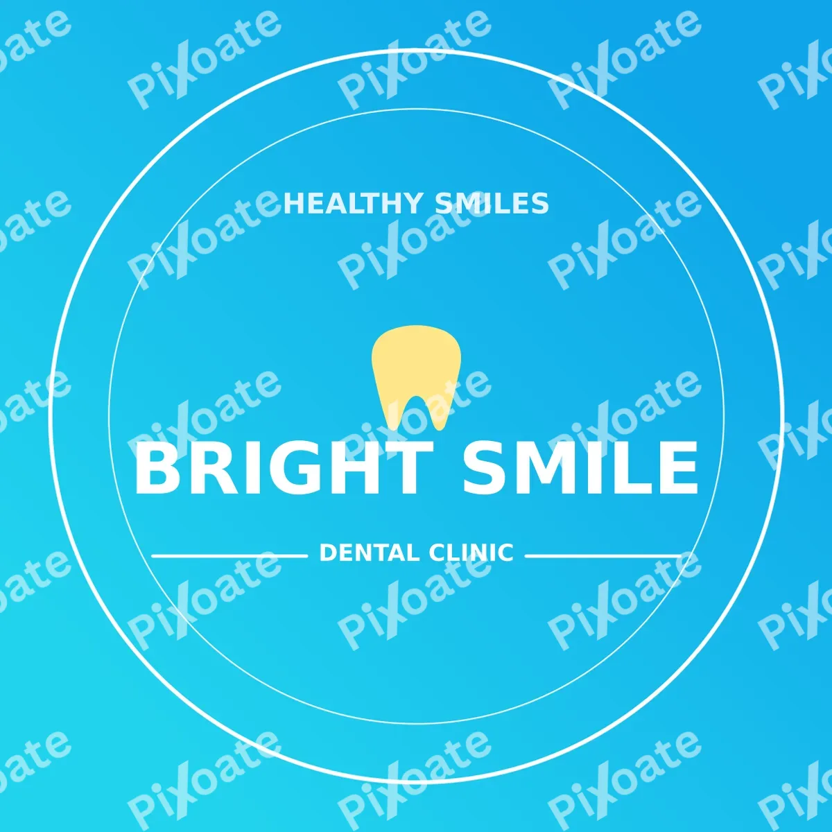 Dental Clinic Logo Dental Clinic Logo — editable blue branding template, logo / badge