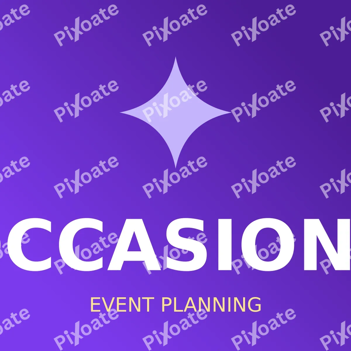 Event Planner Logo Event Planner Logo — editable purple branding template, logo / badge