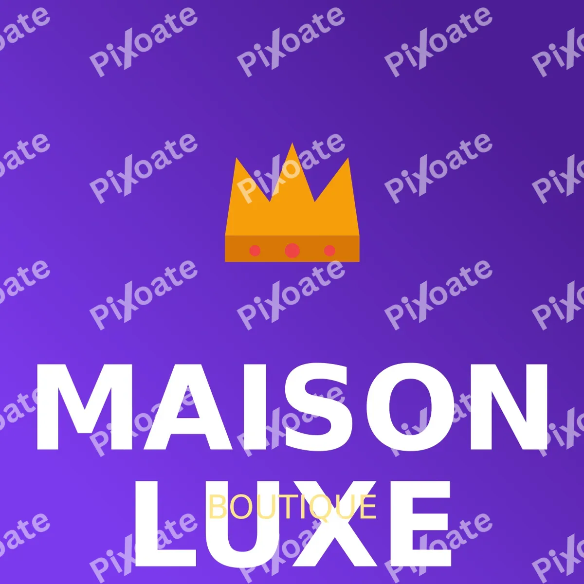 Fashion Boutique Logo Fashion Boutique Logo — editable purple branding template, logo / badge