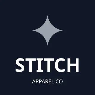 Fashion Label Logo — editable blue branding template, logo / badge
