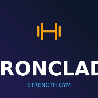 Gym Logo Gym Logo — editable blue branding template, logo / badge