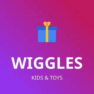 Kids Toy Brand Logo — editable pink branding template, logo / badge