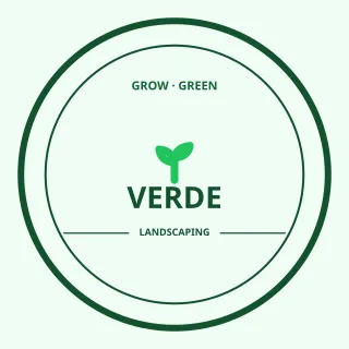Landscaping Logo — editable white branding template, logo / badge