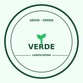 Landscaping Logo — editable white branding template, logo / badge