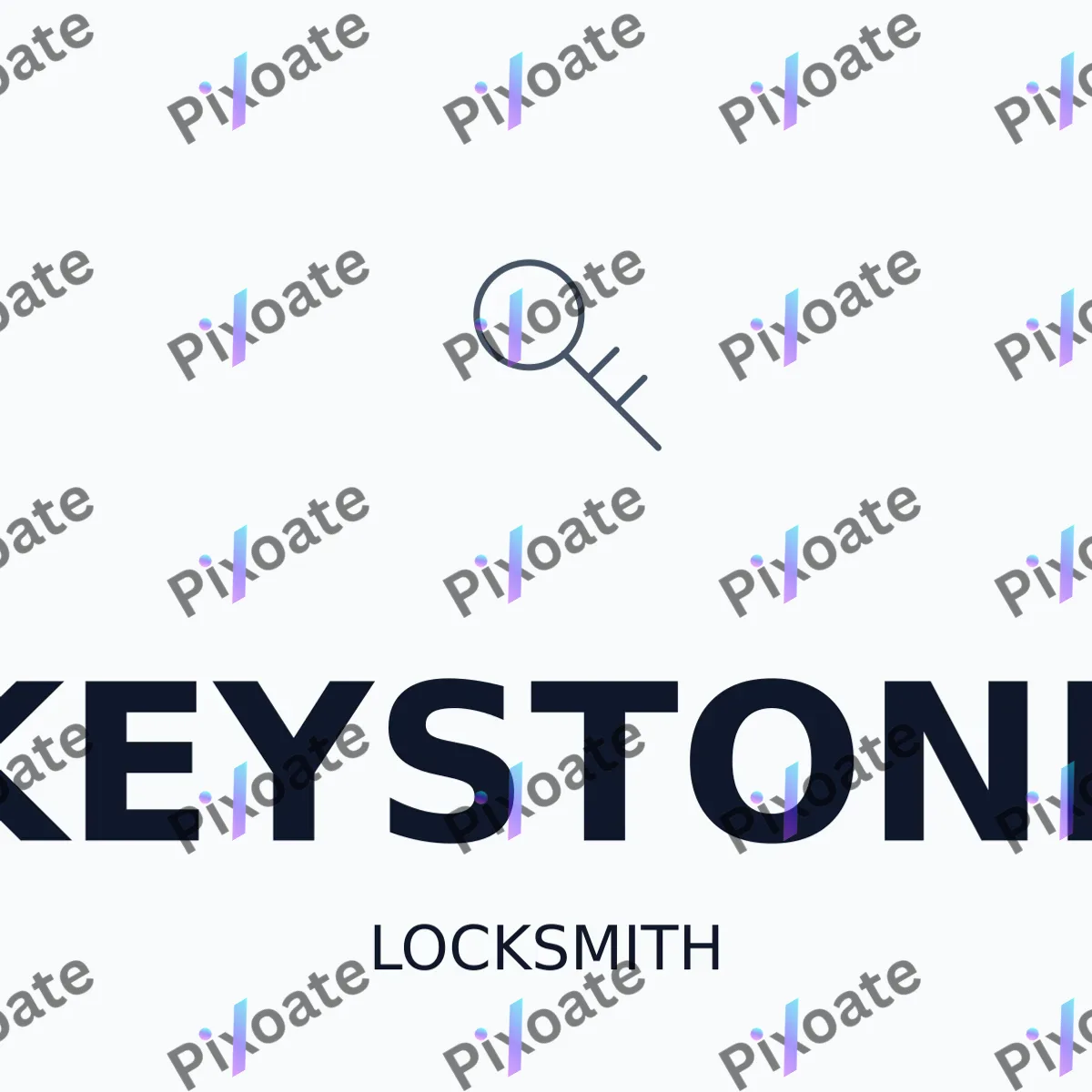 Locksmith Logo Locksmith Logo — editable white branding template, logo / badge
