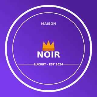 Luxury Brand Logo — editable purple branding template, logo / badge