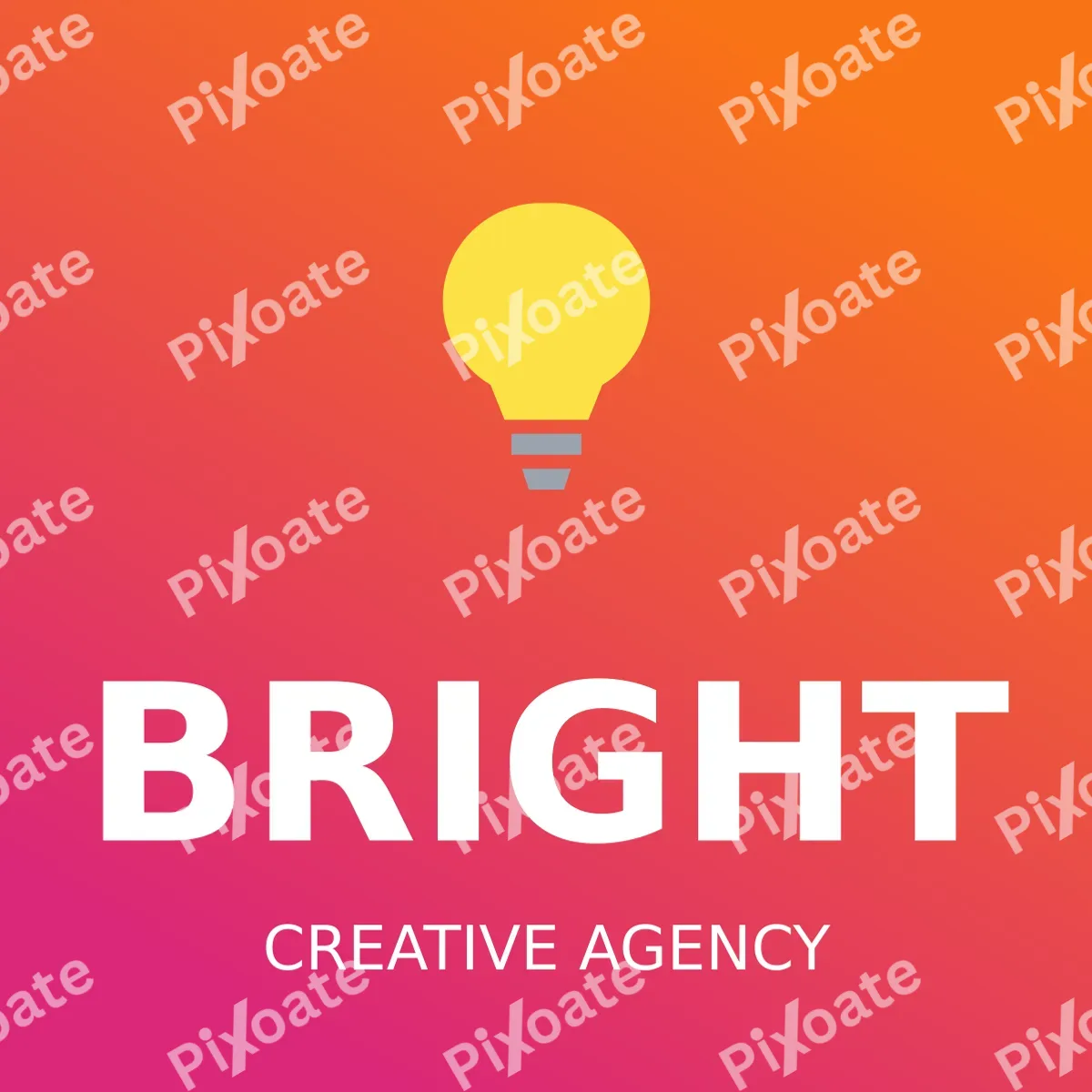 Marketing Agency Logo Marketing Agency Logo — editable pink branding template, logo / badge