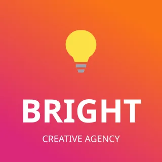 Marketing Agency Logo — editable pink branding template, logo / badge