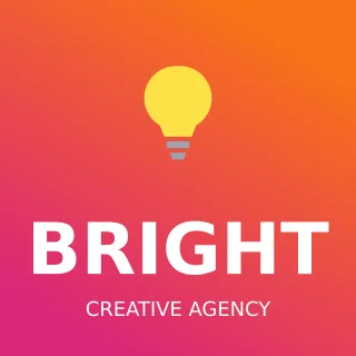 Marketing Agency Logo — editable pink branding template, logo / badge