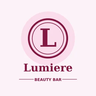 Monogram Beauty Monogram Beauty — editable white branding template, logo / badge
