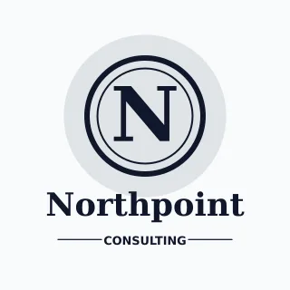 Monogram Consulting Monogram Consulting — editable white branding template, logo / badge