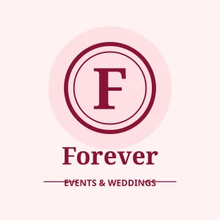 Monogram Events — editable white branding template, logo / badge