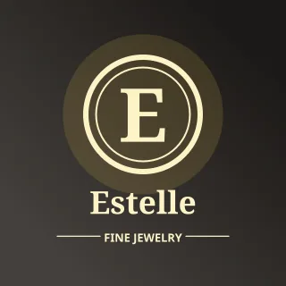 Monogram Jewelry — editable black branding template, logo / badge