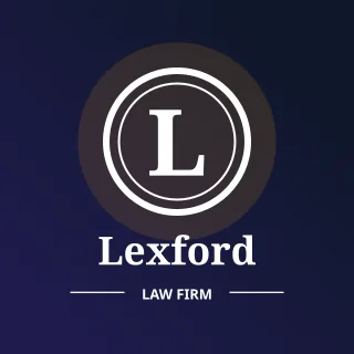 Monogram Law Firm — editable blue branding template, logo / badge