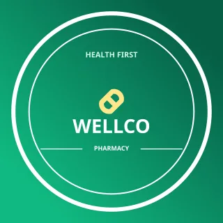 Pharmacy Logo — editable green branding template, logo / badge