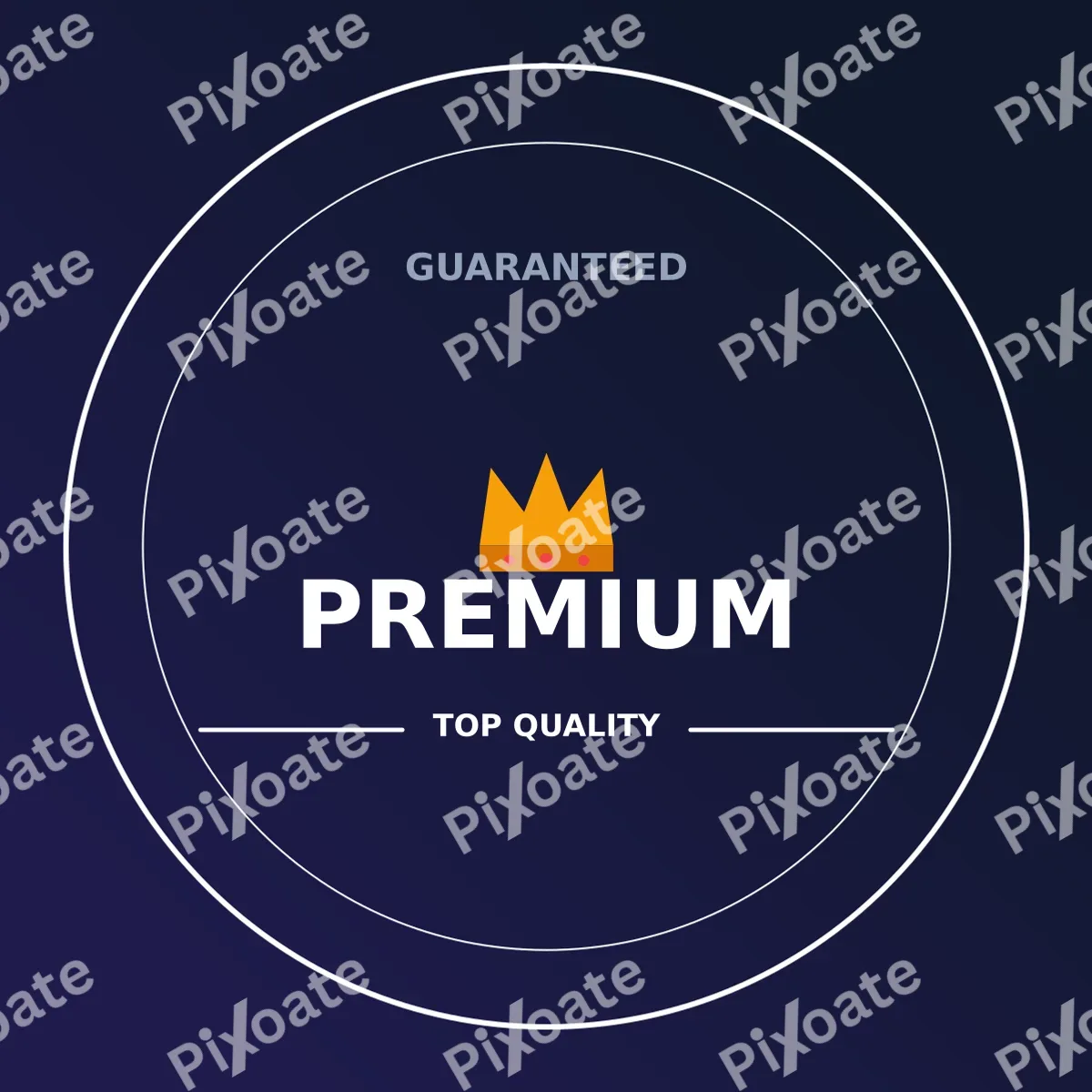 Quality Stamp Quality Stamp — editable blue branding template, logo / badge