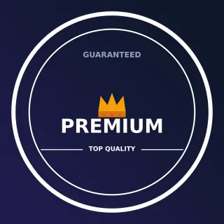 Quality Stamp — editable blue branding template, logo / badge