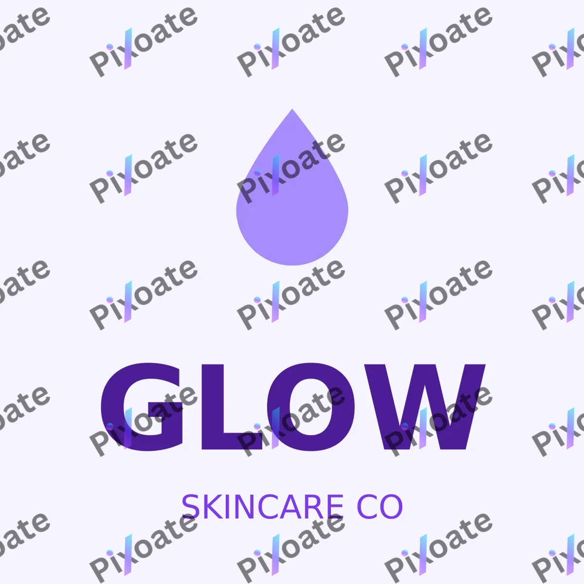 Skincare Brand Logo Skincare Brand Logo — editable white branding template, logo / badge