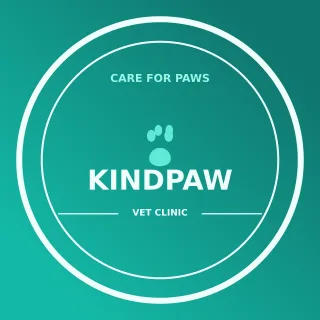 Vet Clinic Logo — editable teal branding template, logo / badge