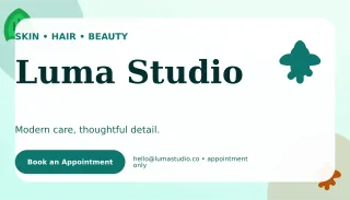 Botanical Beauty Studio Card Classic Card — editable white business card template, business card