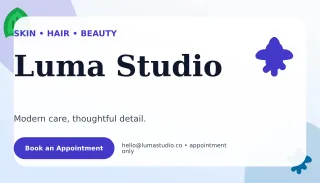 Botanical Beauty Studio Card Networking Card — editable white business card template, business card