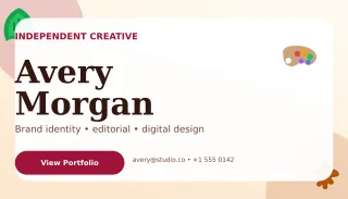Botanical Graphic Designer Card Classic Card — editable white business card template, business card