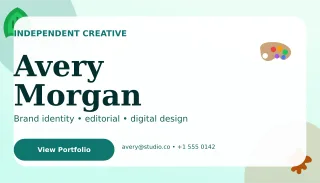 Botanical Graphic Designer Card Networking Card — editable white business card template, business card