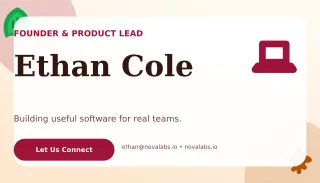 Botanical Tech Founder Card Networking Card — editable white business card template, business card