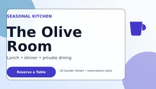 Glass Restaurant Card Studio Card — editable white business card template, business card
