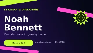 Kinetic Consultant Card Classic Card — editable black business card template, business card