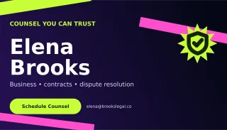 Kinetic Lawyer Card Studio Card — editable black business card template, business card
